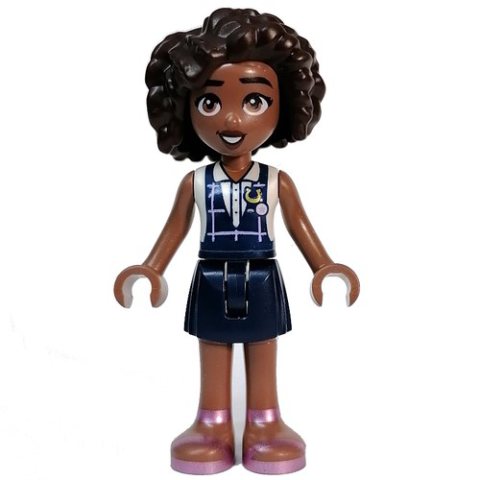 Minifigurka LEGO Aliya - White Top, Dark Blue Skirt