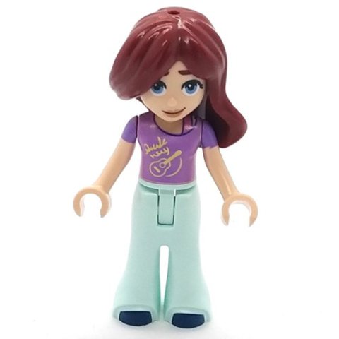 Minifigurka LEGO Paisley - Lavender Top, Light Aqua Legs
