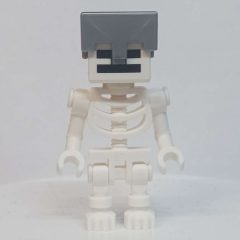 Minifigurka LEGO Skeleton, Square Skull, Silver Helmet (78132 Torso)