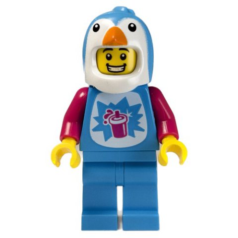 Minifigurka LEGO Slushy Vendor, Penguin Mask