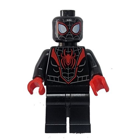 Minifigurka LEGO Spider-Man (Miles Morales), Red Hands, Gray Face Webbing
