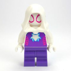 Minifigurka LEGO Ghost-Spider / Spider-Gwen, Medium Legs, White Spider Print