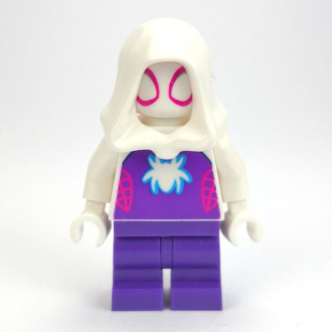 Minifigurka LEGO Ghost-Spider / Spider-Gwen, Medium Legs, White Spider Print