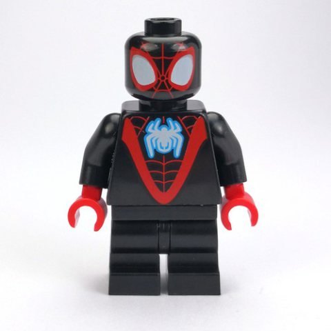 Minifigurka LEGO Spin / Spider-Man (Miles Morales), Medium Black Legs