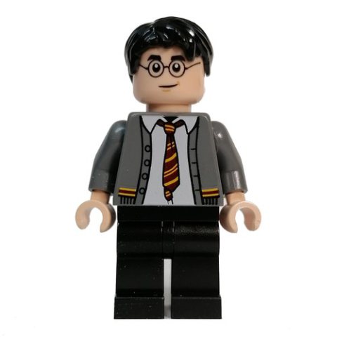 Minifigurka LEGO Harry Potter, Gryffindor Sweater Open, Black Legs