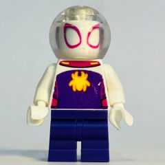 Minifigurka LEGO Ghost-Spider / Spider-Gwen, Medium Legs, Bubble Helmet