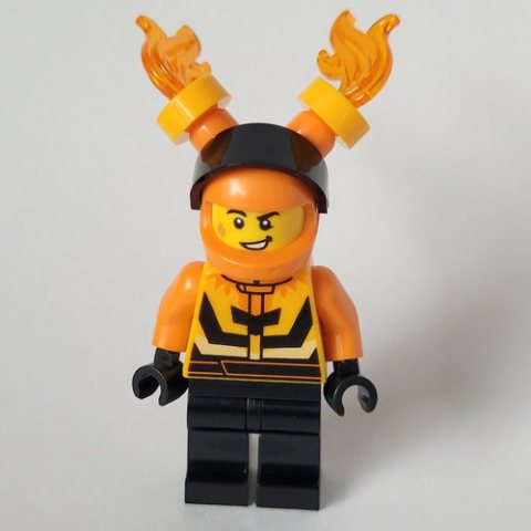 Minifigurka LEGO Stunt Rider, Fire Suit