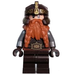 Minifigurka LEGO Gimli - Dark Brown Helmet
