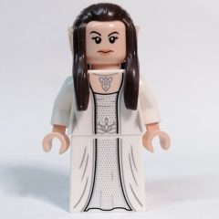 Minifigurka LEGO Arwen - White Torso, Dress, Dark Brown Hair