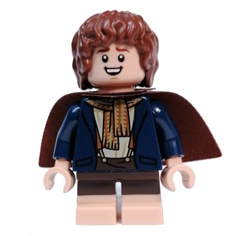 Minifigurka LEGO Peregrin Took (Pippin) - Reddish Brown Cape