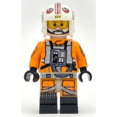 Minifigurka LEGO Luke Skywalker, Orange Rebel Pilot Outfit, Arm Print