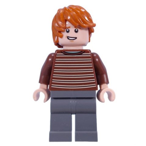 Minifigurka LEGO Ron Weasley, Reddish Brown Sweater, Dark Bluish Gray Legs