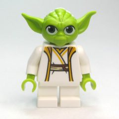 Minifigurka LEGO Yoda, White Robe, Lime Head