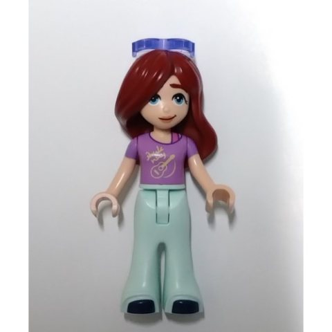 Minifigurka LEGO Paisley - Lavender Top, Light Aqua Legs, Sunglasses