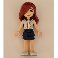 Minifigurka LEGO Paisley - White Top, Dark Blue Skirt