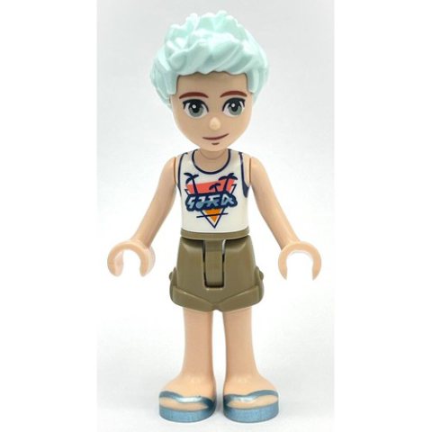 Minifigurka LEGO Charli - White Shirt, Dark Tan Pants