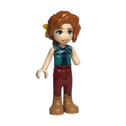 Minifigurka LEGO Autumn - Dark Turquoise Top, Dark Red Pants