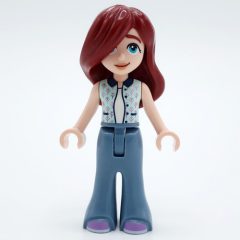 Minifigurka LEGO Paisley - White Top, Sand Blue Legs