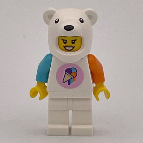 Minifigurka LEGO Ice Cream Vendor, Polar Bear Costume