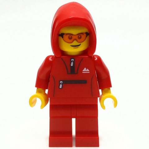 Minifigurka LEGO Man, Red Tracksuit with Hood