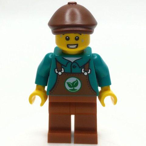 Minifigurka LEGO Janitor, Dark Orange Apron