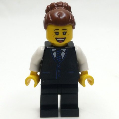 Minifigurka LEGO Hotel Clerk, Black Suit