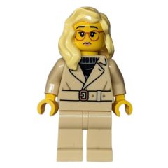 Minifigurka LEGO Woman, Tan Trenchcoat