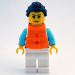 Minifigurka LEGO Ocean Explorer, White Suit, Orange Life Vest