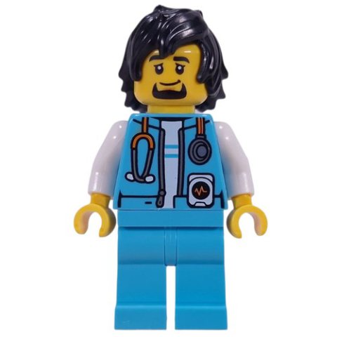 Minifigurka LEGO Ocean / Arctic Explorer, Medium Azure Suit