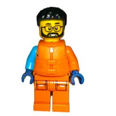 Minifigurka LEGO Arctic Explorer, STEVEGOESNORTH, Orange Suit with Life Vest