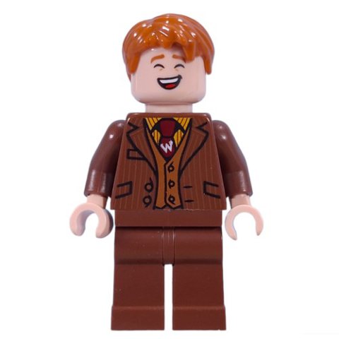 Minifigurka LEGO George Weasley in Reddish Brown Suit, Dark Red Tie