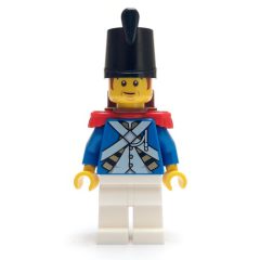 Minifigurka LEGO Soldier (Bluecoat) - Backpack, Red Epaulette, Reddish Brown Sideburns