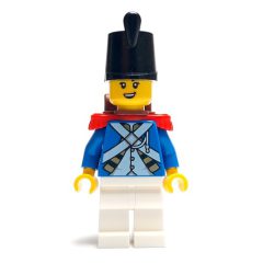 Minifigurka LEGO Soldier (Bluecoat) - Backpack, Red Epaulette, Female