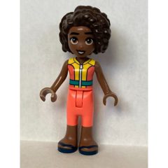 Minifigurka LEGO Aliya - Yellow and Coral Wetsuit
