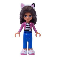 Minifigurka LEGO Gabby, Dark Pink Jacket, 3886 Hair