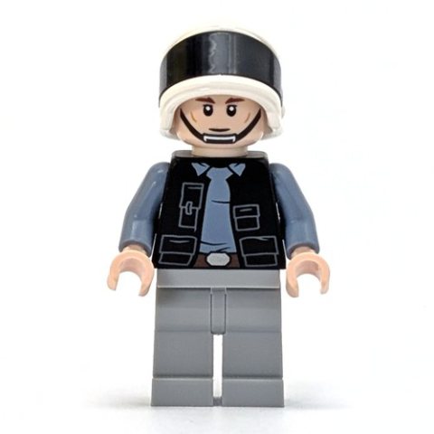 Minifigurka LEGO Rebel Trooper / Rebel Fleet Trooper, Light Nougat Head (Angry / Neutral)