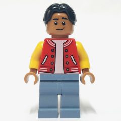 Minifigurka LEGO Ned Leeds, Red Letterman Jacket