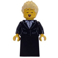 Minifigurka LEGO Carol Singer, Black Torso, Black Dress, Bright Light Yellow Hair