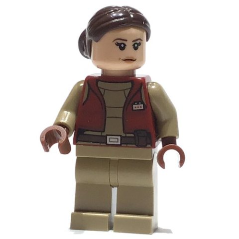 Minifigurka LEGO Padme Amidala / Naberrie, Dark Red Senator Outfit, Bun Hair