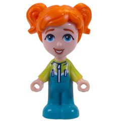 Minifigurka LEGO Ella - Lime/Dark Turquoise Ski Suit