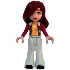 Minifigurka LEGO Paisley - Magenta Coat, Light Aqua Legs