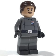 Minifigurka LEGO Admiral Wulf Yularen, Dark Brown Hair