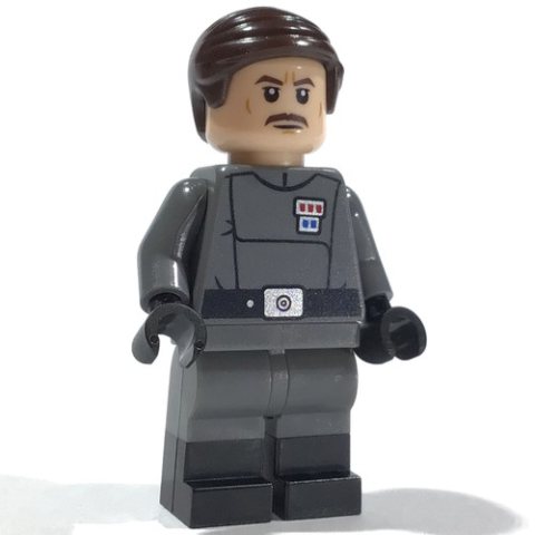 Minifigurka LEGO Admiral Wulf Yularen, Dark Brown Hair