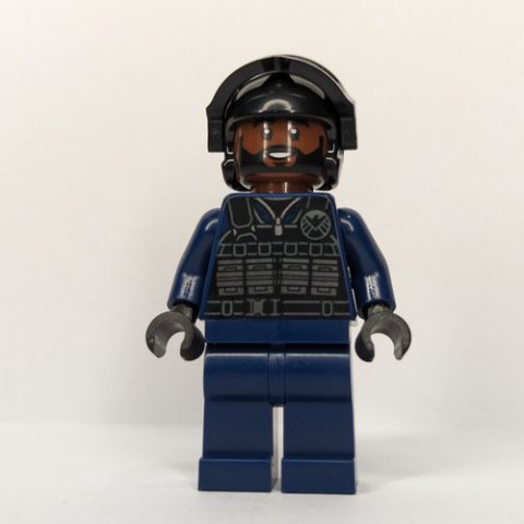Minifigurka LEGO SHIELD Agent, Reddish Brown Head
