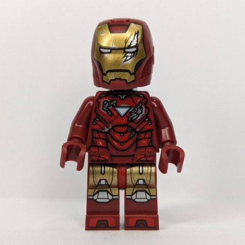 Minifigurka LEGO Iron Man Mark 6 Armor, Battle Damage