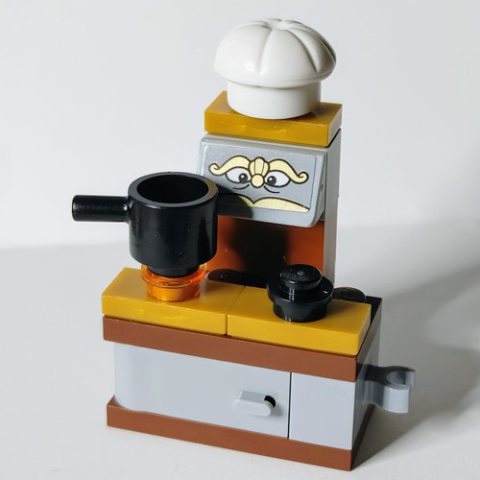 Minifigurka LEGO Chef Bouche [Plain]