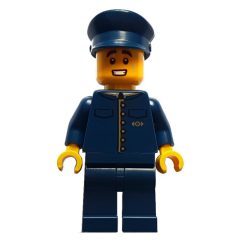 Minifigurka LEGO Porter, Dark Blue Uniform