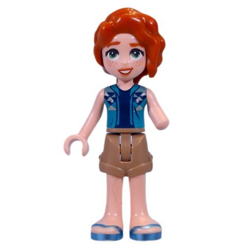 Minifigurka LEGO Autumn - Dark Turquoise Top, Dark Tan Shorts