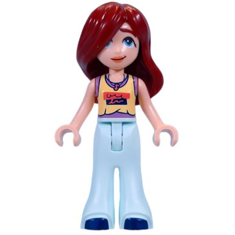 Minifigurka LEGO Paisley - Bright Light Yellow Top, Light Aqua Pants