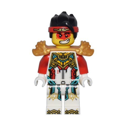 Minifigurka LEGO Monkie Kid, White Armor, Gold Shoulder Guards